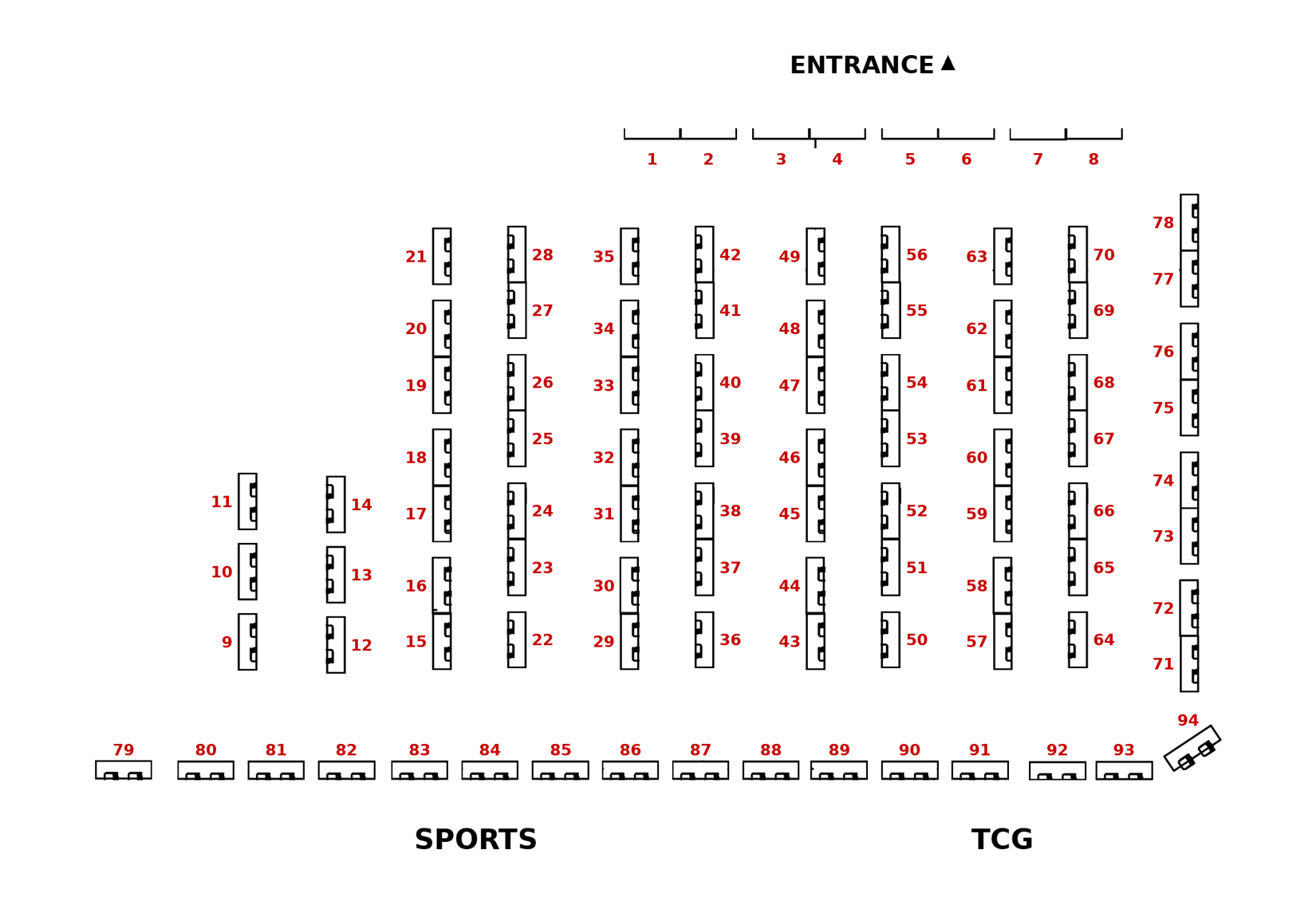 Capital City Card Show floor plan